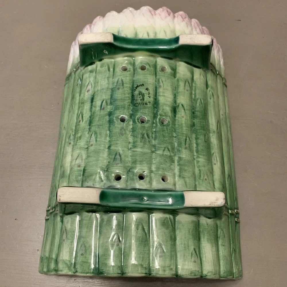 Vintage The Haldon‎ Group 1987 Curved Asparagus Dish Japan
